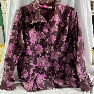 Ladies Cappagalla Long Sleeved Button-up Shirt Size 2X